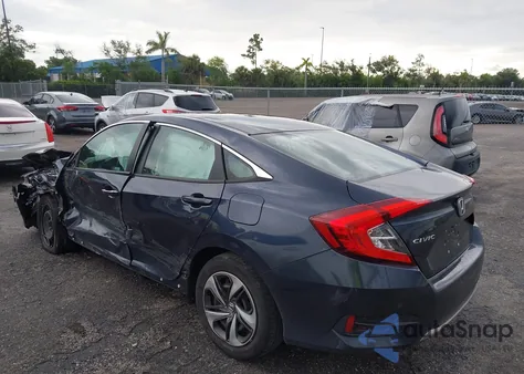 2020 Honda Civic Lx z USA, uszkodzony, nr VIN 19XFC2F66LE015977